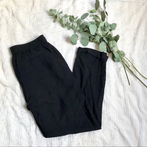 Madewell Cuffed Track Trouser in Black